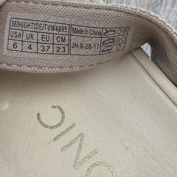 Vionic Hightide Sandals Womens Size 6 Beige Cork‎ Wedge Flip Flop 380 TVW4895 - Picture 7 of 9